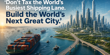 ANR SPECIAL REPORT : ‘Don’t Tax the World’s Busiest Shipping Lane. Build the World’s Next Great City.’ ANR SPECIAL REPORT : ‘Don’t Tax the World’s Busiest Shipping Lane. Build the World’s Next Great City.’