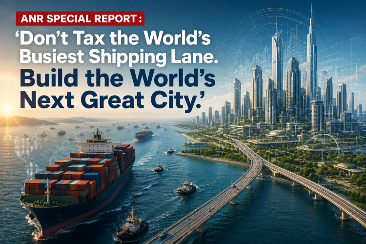 ANR SPECIAL REPORT : ‘Don’t Tax the World’s Busiest Shipping Lane. Build the World’s Next Great City.’