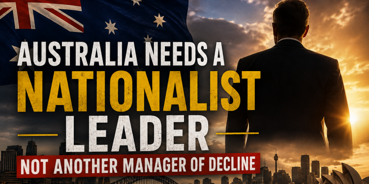 Australia Needs a Nationalist Leader — Not Another Manager of Decline Australia Needs a Nationalist Leader — Not Another Manager of Decline
