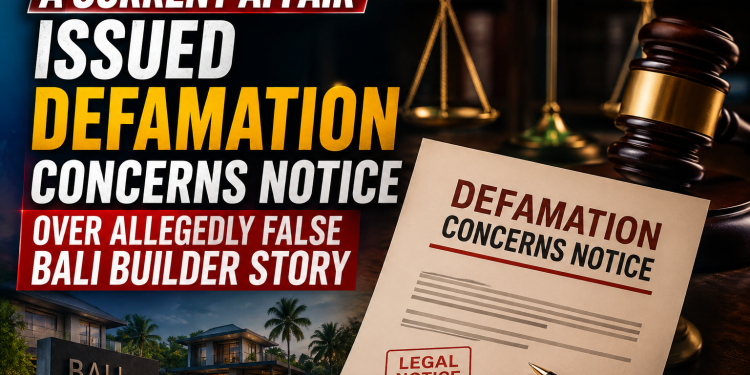 A Current Affair Issued Defamation Concerns Notice Over Allegedly False Bali Builder Story A Current Affair Issued Defamation Concerns Notice Over Allegedly False Bali Builder Story
