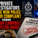 PRIVATE INVESTIGATORS LODGE NSW POLICE FRAUD COMPLAINT NAMING ADRIAN CAMPBELL AND HILTON WOOD